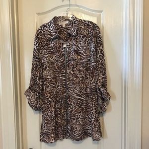 Michael Kors Animal Print Blouse